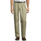 St. John's Bay Stretch Iron Free Expandable Waist Pleat Pant