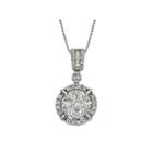 Womens 1 1/4 Ct. T.w. White Diamond 14k Gold Pendant Necklace