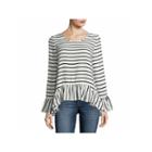 A.n.a Long Sleeve Crew Neck Woven Floral Blouse-talls