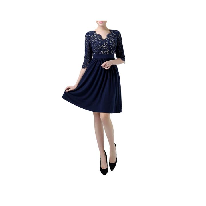 Phistic Adela Elbow Sleeve Fit & Flare Dress