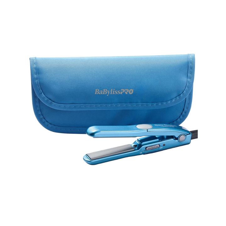 Babyliss Pro Mini Straightening Iron With Tote 1/2 Flat Iron