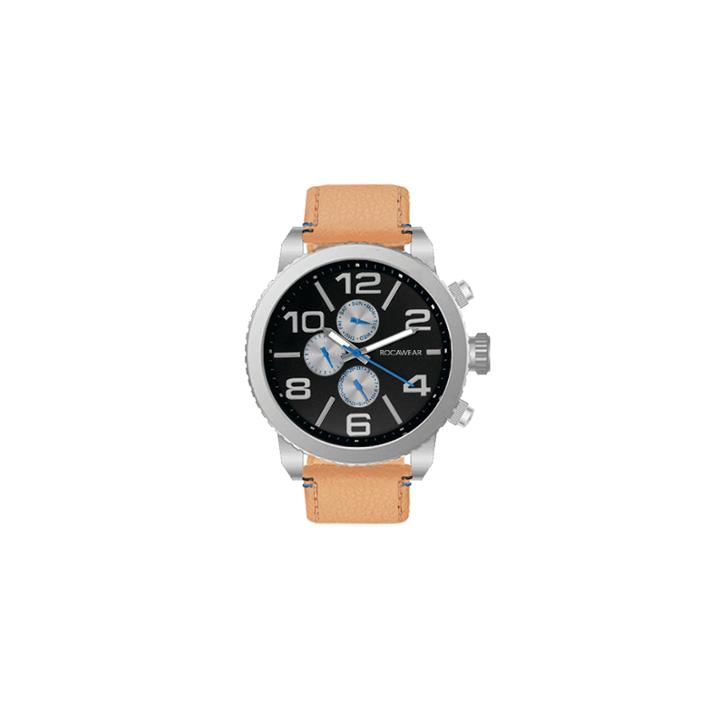 Rocawear Mens Brown Strap Watch-rm0209s1-050