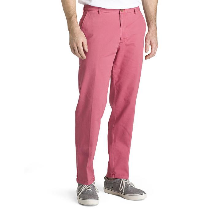 Izod Saltwater Stretch Classic Fit Flat Front Pants