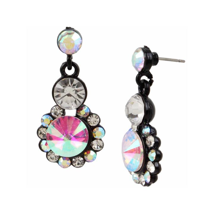 Bleu Nyc Stone Cluster Drop Earrings