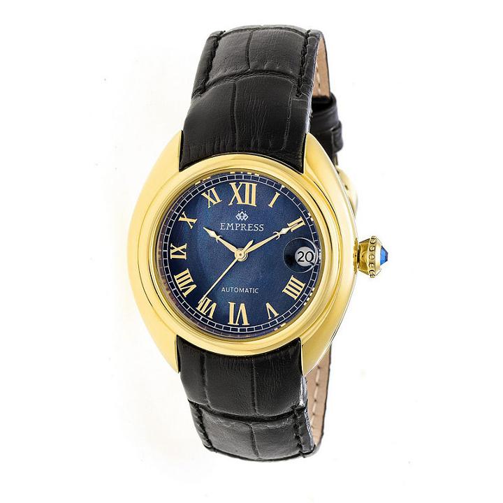 Empress Unisex Black Strap Watch-empem1404