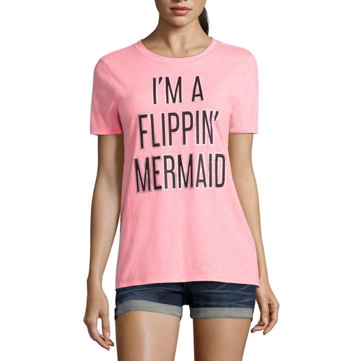 Arizona I'm A Flippin' Mermaid Graphic T-shirt- Juniors