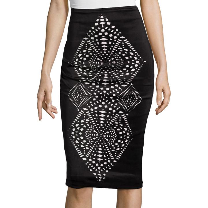 Bisou Bisou High-waist Scuba Skirt