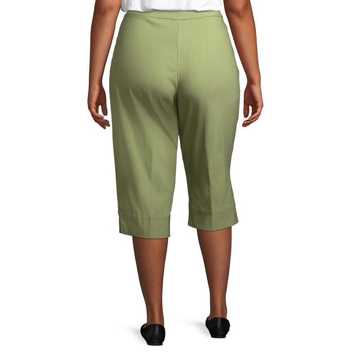 Alfred Dunner Parrot Cay Clam Digger Pant - Plus