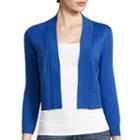 Black Label By Evan-picone 3/4-sleeve Shrug