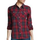 Levis Long-sleeve Button-front Relaxed Boyfriend Shirt