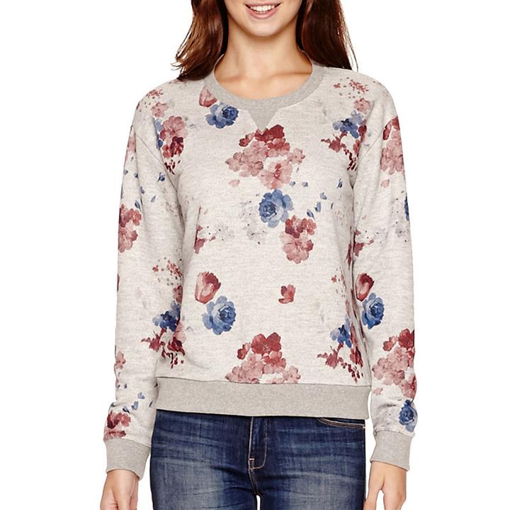 Mng By Mango Long-sleeve Floral Print Sweatshirt