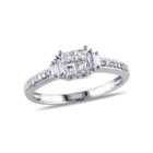 1/2 Ct. T.w. Princess White Diamond 10k Gold Engagement Ring