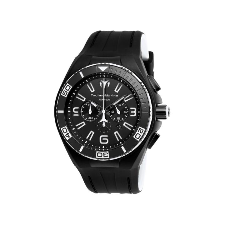 Techno Marine Mens Black Strap Watch-tm-115056