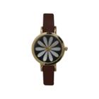 Olivia Pratt Womens Brown Strap Watch-20378darkbrownflower