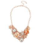 Mixit Silver-tone Crystal Multi-charm Necklace