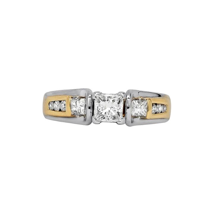Limited Quantities 3/4 Ct. T.w. Diamond 14k Two-tone Gold Engagement Ring