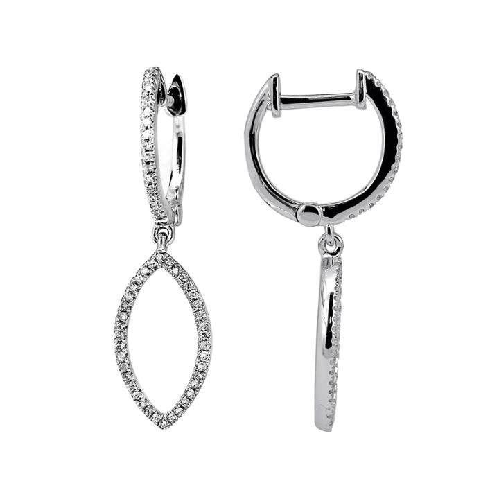1/7 Diamond 14k White Gold Earring