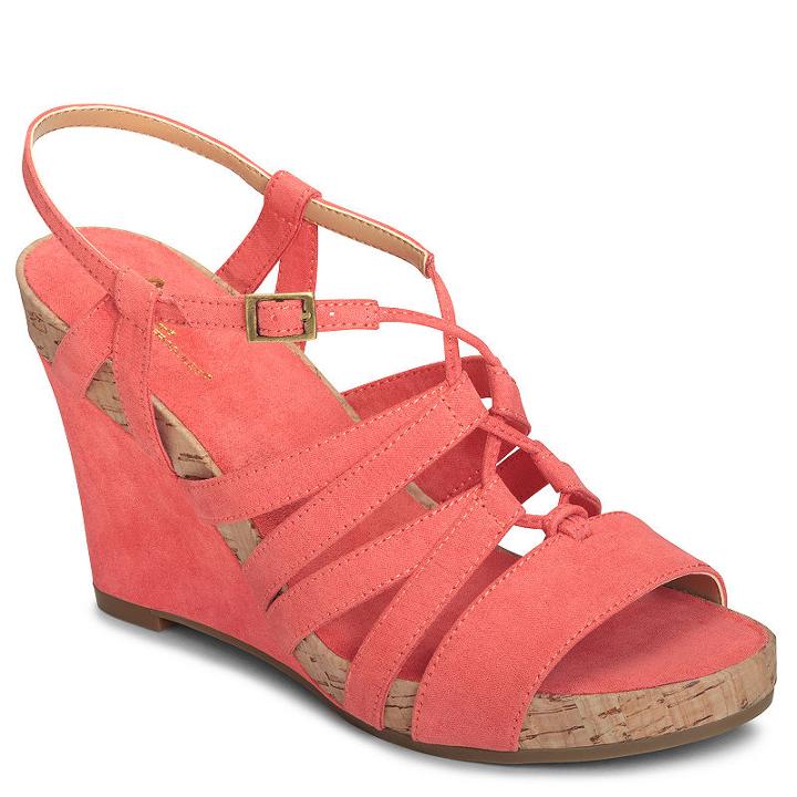 A2 By Aerosoles Poppy Plush Womens Wedge Sandals