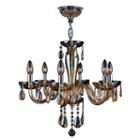 Gatsby Collection 6 Light Chrome Finish And Blownglass Chandelier