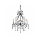 Warehouse Of Tiffany Form Crystal 5-light Chrome Chandelier