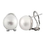 Splendid Pearls Pearl Sterling Silver 12mm Stud Earrings