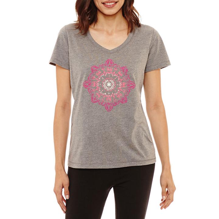 St. John's Bay V-neck Medallion Tee - Tall