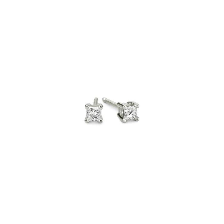 1/5 Ct. T.w. 14k White Gold Princess Diamond Studs