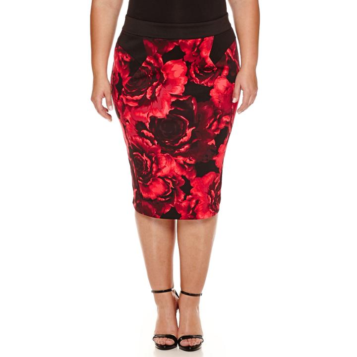 Bisou Bisou Pencil Skirt Plus