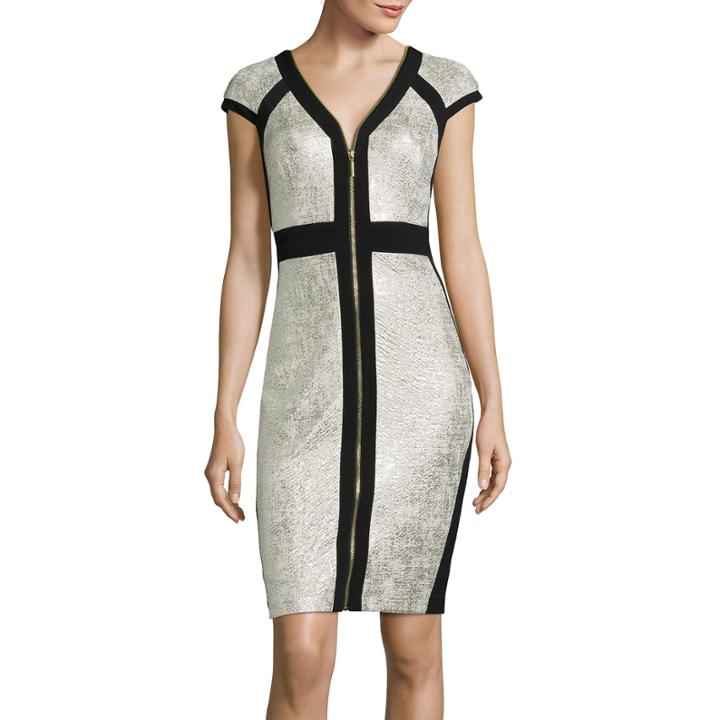 Melrose Crinkle Sheath Dress