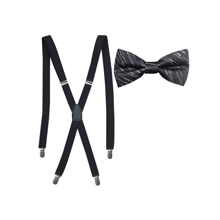 J.ferrar Stripe Bow Tie