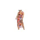 Maui Sleeveless Plunge Maxi Dress