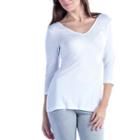 24/7 Comfort Apparel Two-in-one Tunic Top