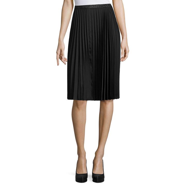 Liz Claiborne Woven Pleated Skirt