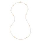 Monet Crystal Pav Gold-tone Ball Illusion Necklace