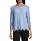 Worthington All Over Lace Top