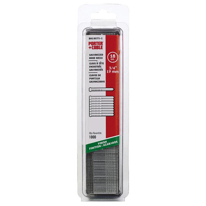 Porter Cable Pbn18075-1 3/4 18 Gauge Brad Nails 1000 Count