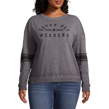 Seven Day Weekend Sweatshirt - Juniors Plu