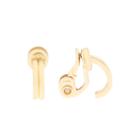 Monet Gold-tone Clip-on Hoop Earrings
