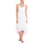Ny Collection High Low Midi Dress With Crochet Straps - Petites