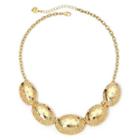 Monet Gold-tone Crystal Collar Necklace