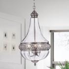 Permin Empire 13-inch Clear Glass And Metal Pendant Light