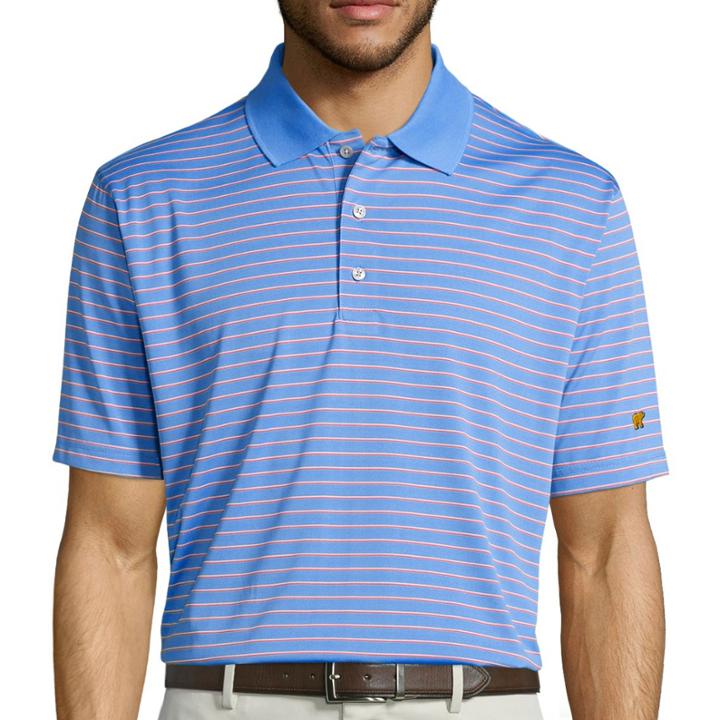Jack Nicklaus Short-sleeve Glenmoor Stripe Performance Polo