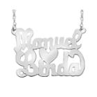 Personalized Sterling Silver Two Name Necklace