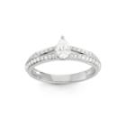5/8 Ct. T.w. Diamond 14k White Gold Engagement Ring