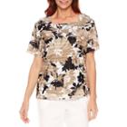 Alfred Dunner Classics Short Sleeve Crew Neck T-shirt