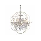 Warehouse Of Tiffany 8-light 16-inch Rosielee White Chandelier