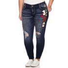 Arizona Limited Edition Patched Skinny Jeans - Juniors Plus