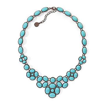 Liz Claiborne Turquoise-Colored Collar Necklace