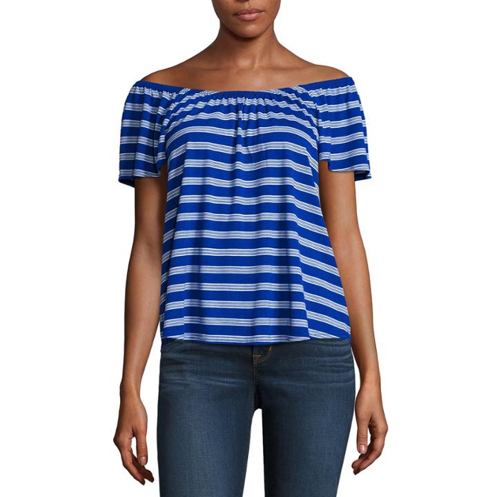 Stylus Short Sleeve Stripe T-shirt-womens