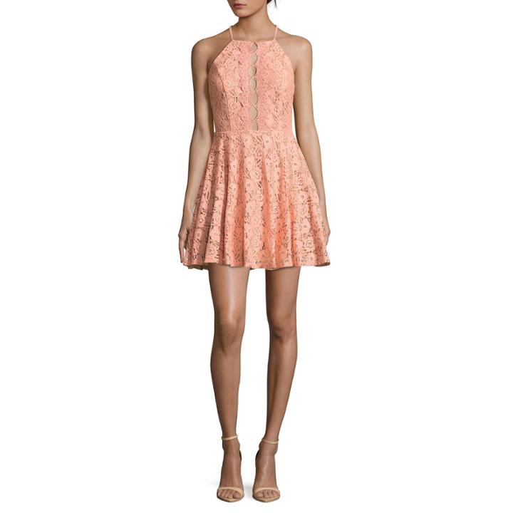 City Triangle Sleeveless Fit & Flare Dress-juniors